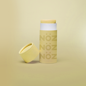 Closeup image of Noz neon sunscreen in the color yellow